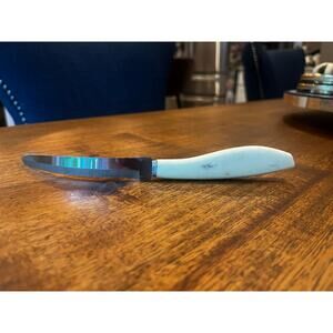 Vintage Imperial Stainless Dole Pineapple Curved Knife USA Fruit Serrated Advert